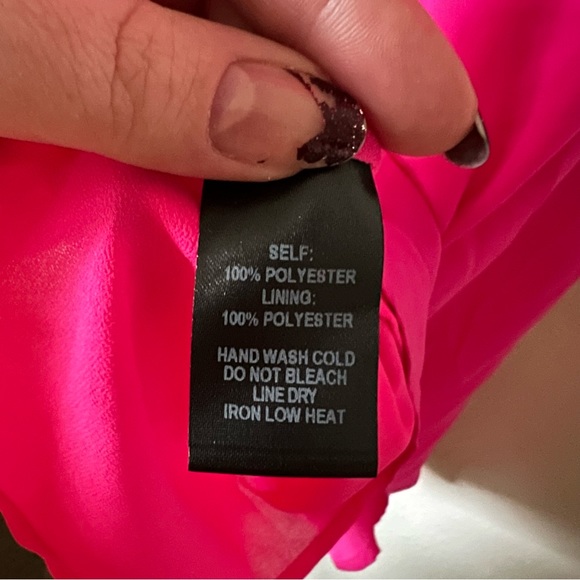 Lulus | Jewell Fuchsia Pink Tie-Front Ruffled Skater Dress - Picture 7 of 7